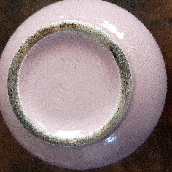 Hand Made Dripped Glaze Pink and White Pitcher - Picture 3 of 7